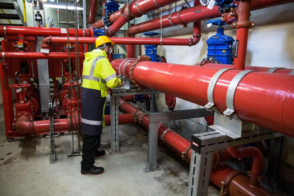 Camera inspection of a shared drain in a Newtown building